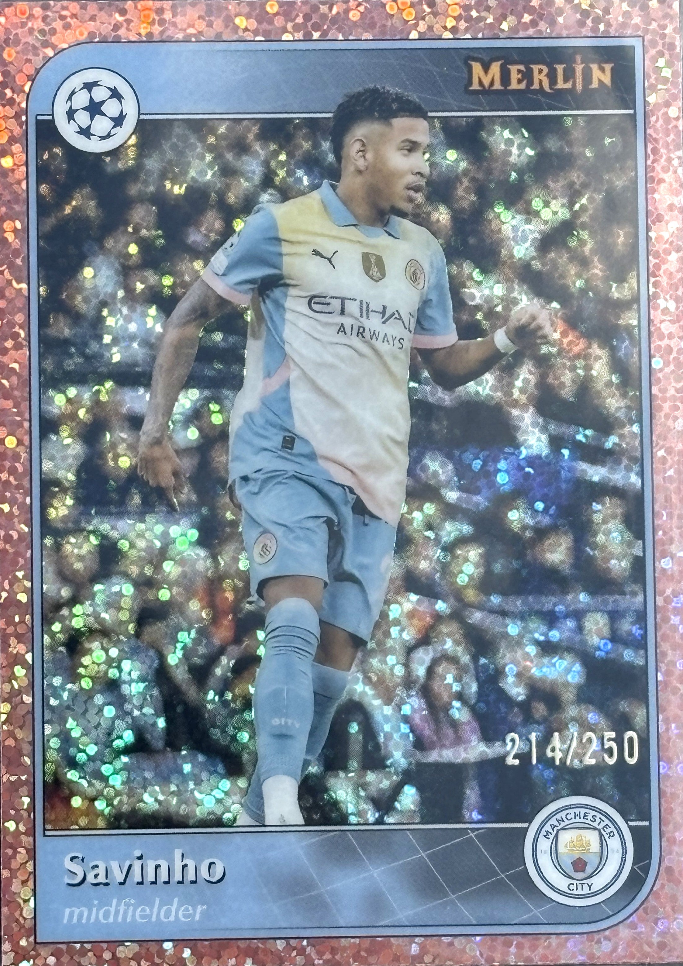 2024-25 Topps Merlin Savinho Numero 214/250